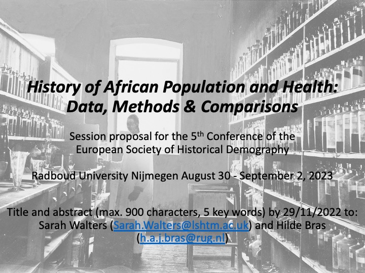 Read more about the article Call for Papers: History of African Population and Health: Data, Methods & Comparisons